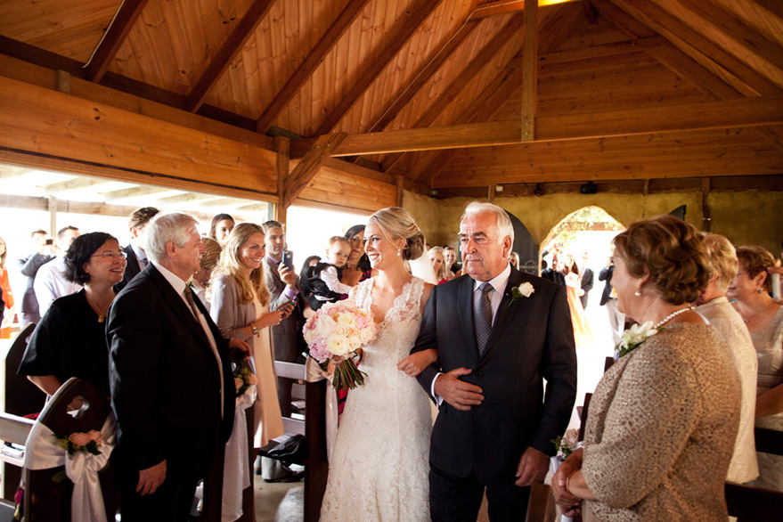 Bridal Entrance, Peppers Creek Chapel, Hunter Valley Wedding by Brisbane Wedding Photographers, Kwintowski Photography