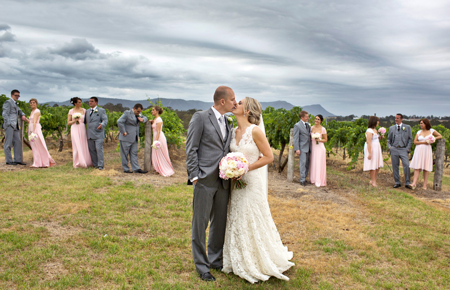 Bridal Party, Hunter Valley Wedding by Brisbane Wedding Photographers, Kwintowski Photography