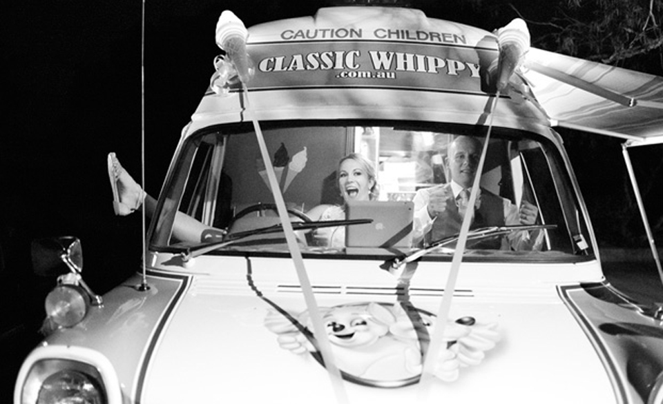 Ice Cream Van, Hunter Valley Wedding by Brisbane Wedding Photographers, Kwintowski Photography